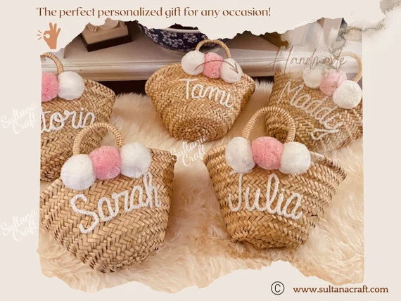 Monogram Baskets Bachelorette Party Basket Gift Personalized | Etsy | Etsy (US)