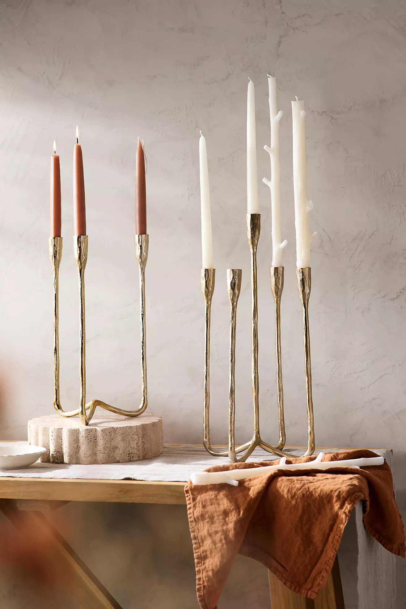 Christy Gold Taper Holder | Anthropologie (US)