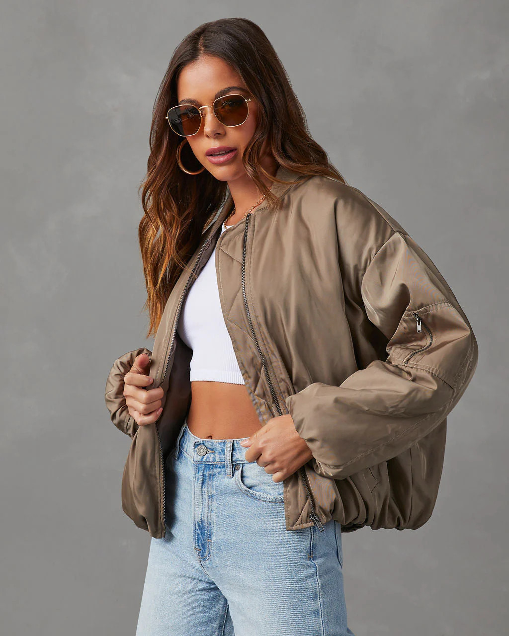 Mckenna Oversized Bomber Jacket | VICI