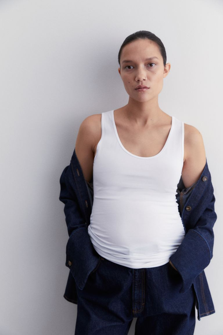 MAMA 2er-Pack Baumwoll-Tanktops | H&M (DE, AT, CH, NL, FI)