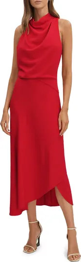 Reiss Giana Cowl Neck Sleeveless Tulip Dress | Nordstrom | Nordstrom