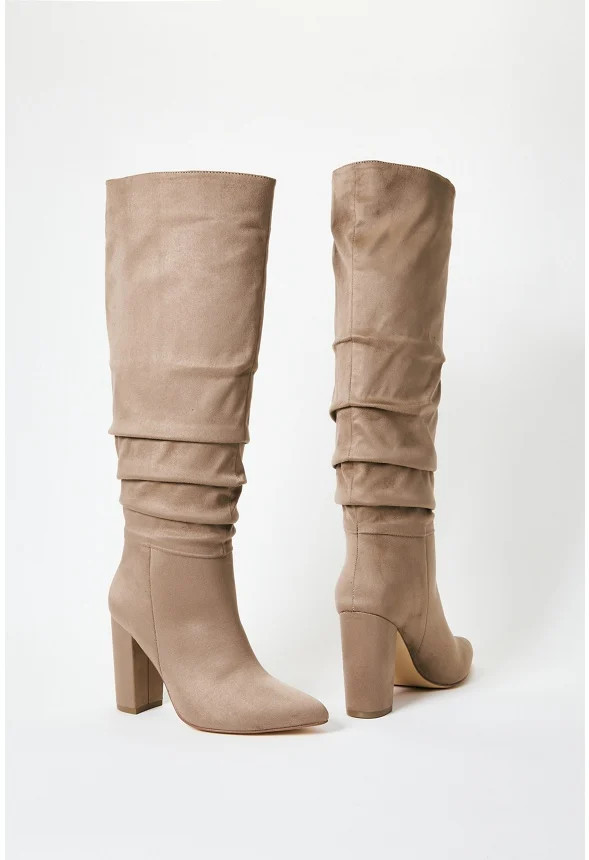 Rosamund Slouch Heeled Boot | JustFab