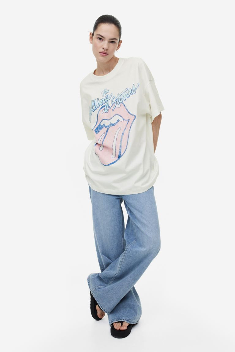 Long Printed T-shirt | H&M (US + CA)