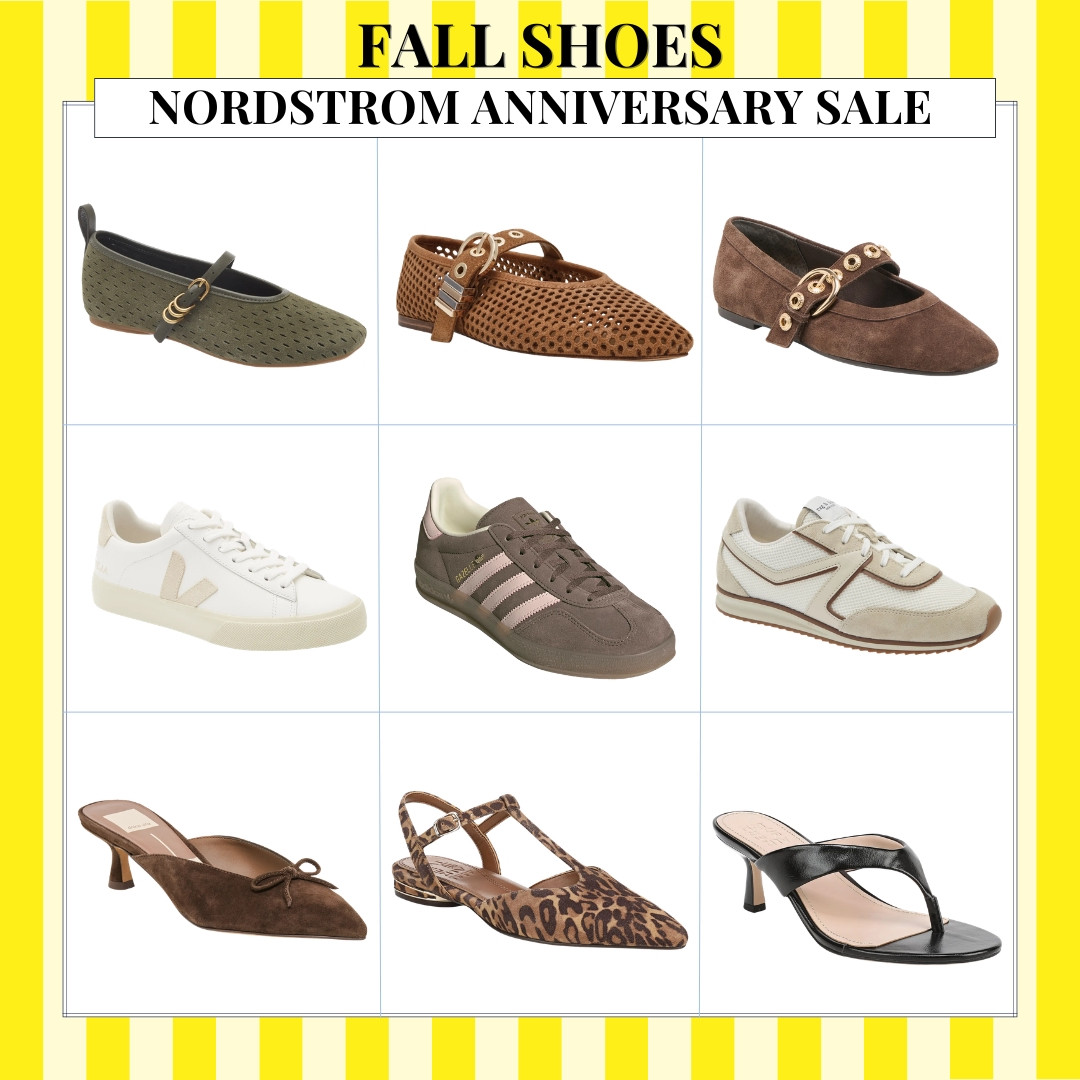 The Nordstrom Anniversary Sale is when I start thinking ahead to fall, and shoes are always the first thing I check. This roundup has everything from everyday sneakers and textured flats to kitten heels that can take a simple outfit from the office straight to dinner.

I wear size 7.5

Nordstrom Anniversary Sale, fall shoes, women’s sneakers, ballet flats, Mary Jane shoes, kitten heels, leopard flats, office shoes, fall fashion, shoe sale, fall wardrobe, AudrieDollins

#LTKootd #LTKSeasonal #LTKOver40