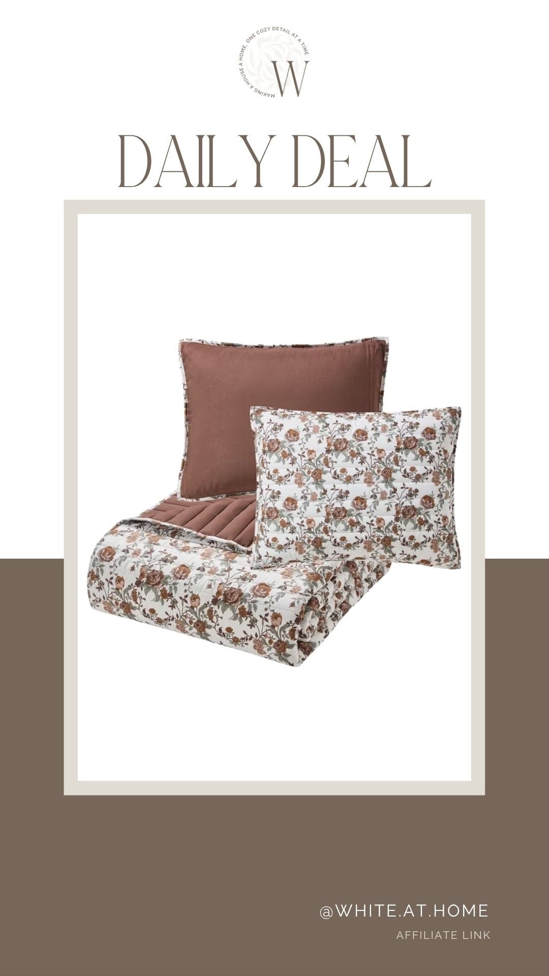 If you’re looking for an affordable bedroom refresh for fall, this set is beautiful! I love the floral pattern and terracotta tones for a warm statement.

#LTKHome