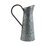 DII Z02277 Galvanized Metal Farmhouse Rustic Flower Vase Watering Can, 10.25 Wide (Includes Handle)  | Amazon (US)