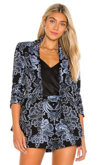 Alice + Olivia Bristol Fitted Blazer in Blue. Size 2, 8. | Revolve Clothing (Global)