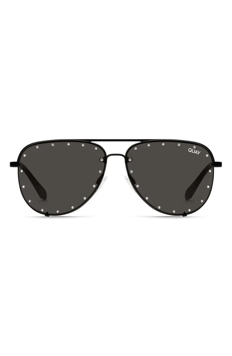 Quay Australia High Key 65mm Oversize Aviator Sunglasses | Nordstrom | Nordstrom