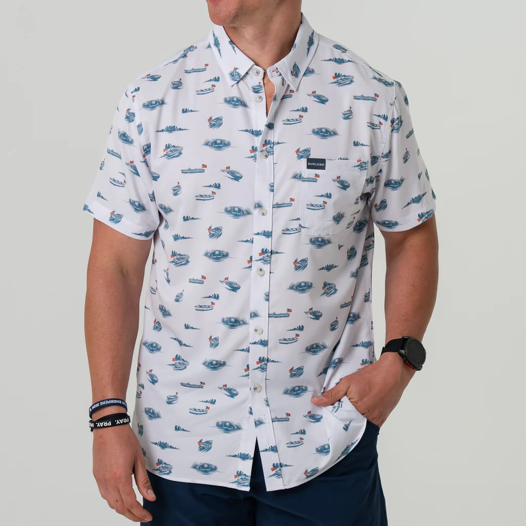 Performance Button Up - Lake Weekend | BURLEBO