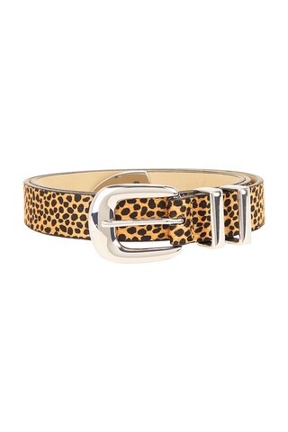 Atlas Faux Fur Belt in Leopard & Silver | Revolve Clothing (Global)