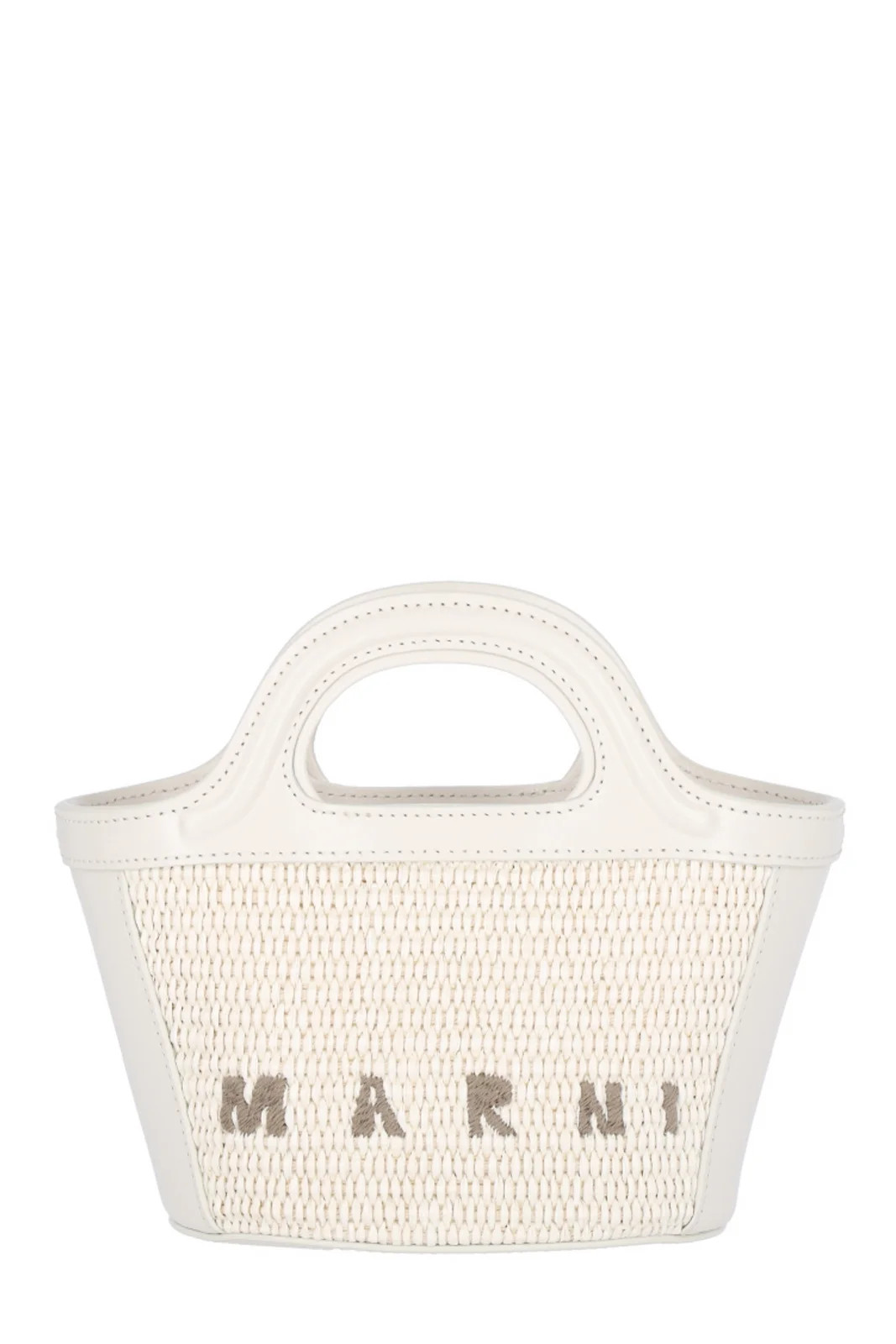 Marni Tropicalia Logo Embroidered Micro Tote Bag | Cettire Global