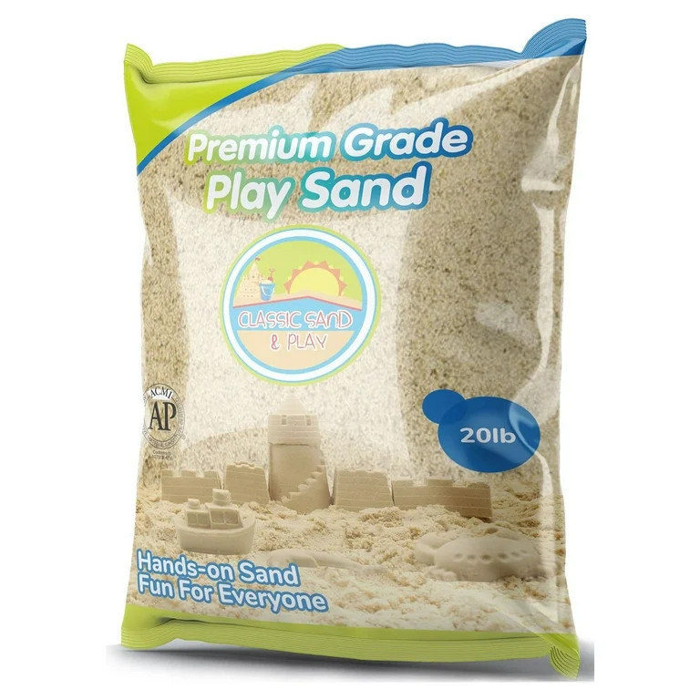 Classic Sand & Play Sand for Sandbox, Table, Therapy and Outdoor Use - 20 lbs | Walmart (US)