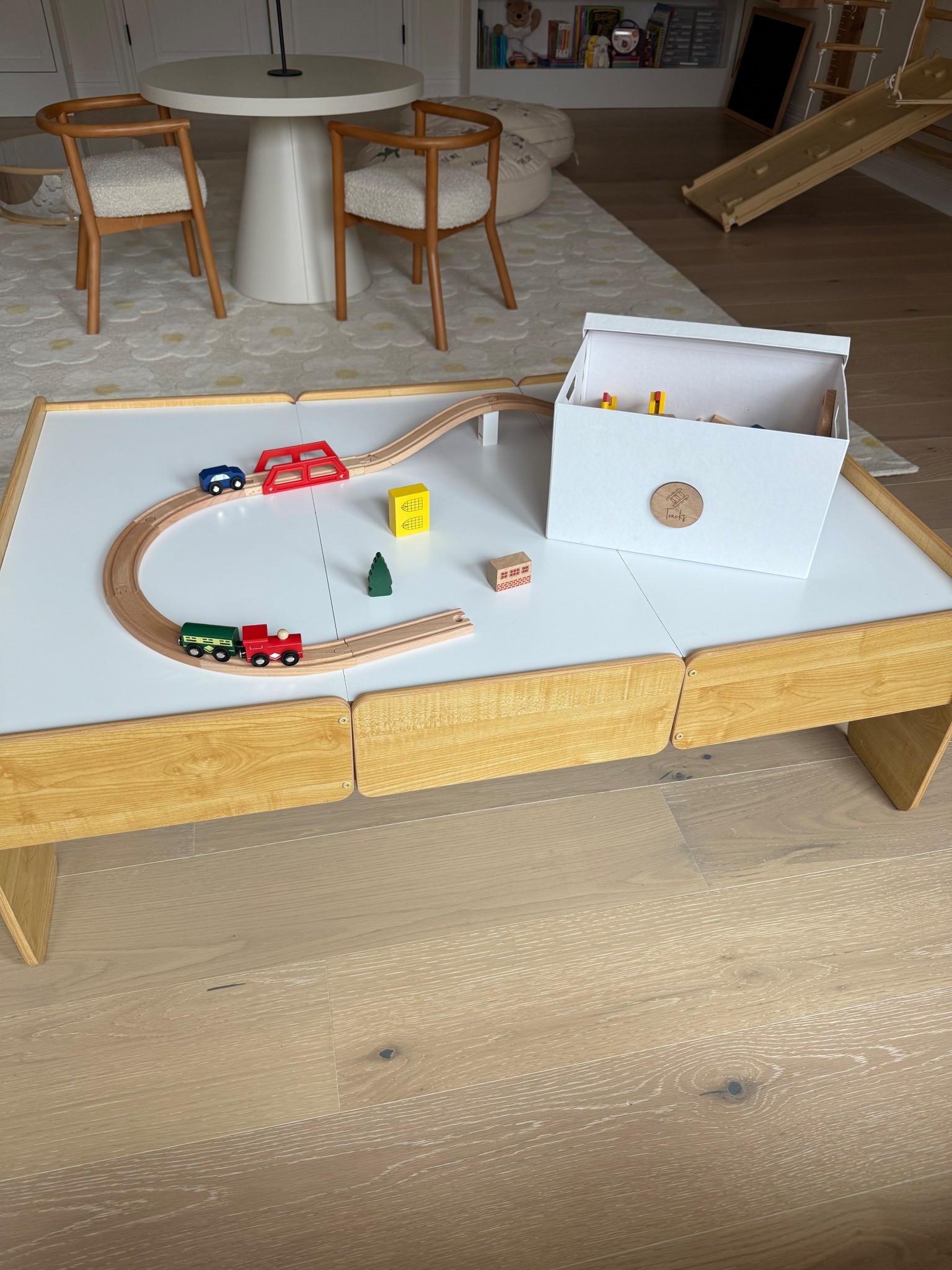 Train table. Kids table. Toy roomm