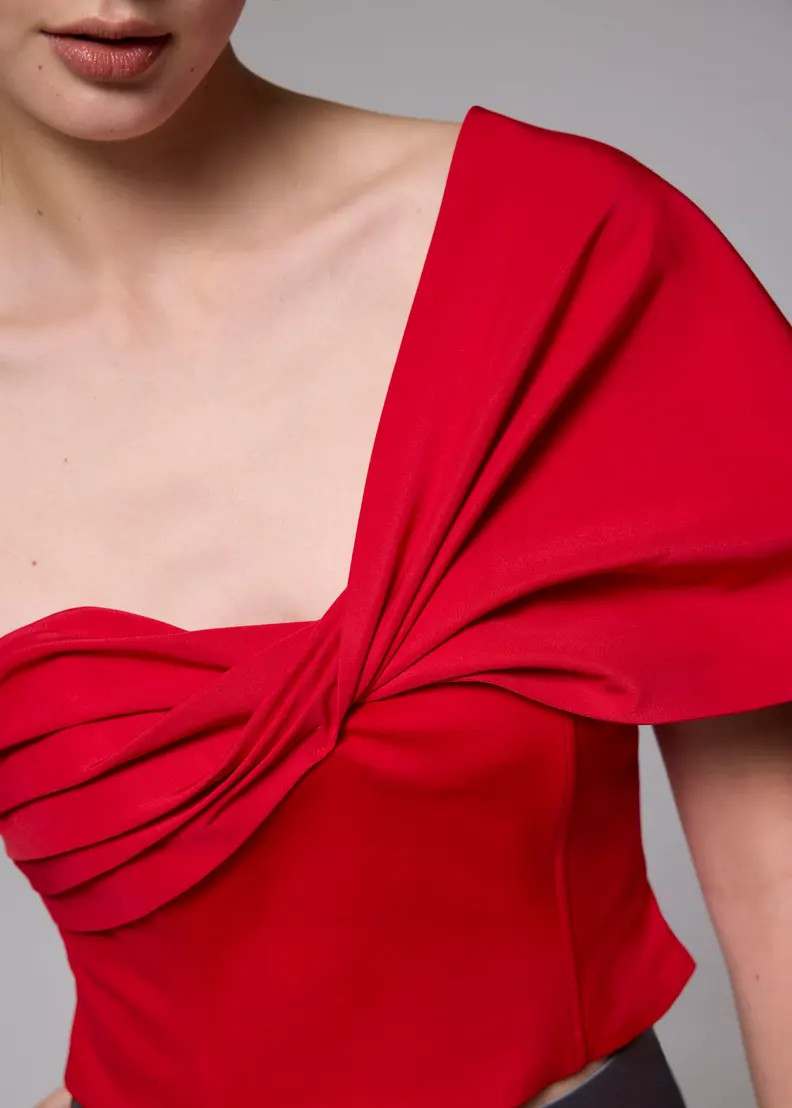 Padded Asymmetric Front Twist Top | Love, Bonito USA