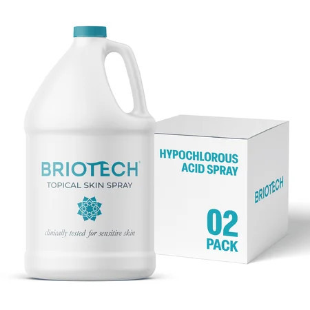 Briotech Topical Skin Spray Hypochlorous Acid for Sensitive Skin 1 Gallon Refill (2 Pack) | Walmart (US)