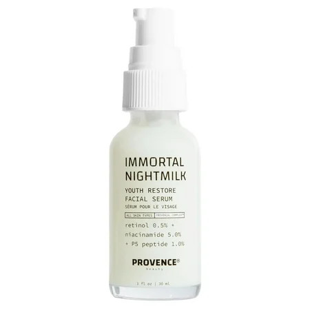 Provence Beauty Immortal Nightmilk Youth Restore Facial Serum - Face Serums for Smooth Skin - Retinol Serums for Skin Care - Face Serum SF1 | Walmart (US)