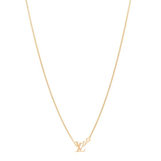 18K Yellow Gold Diamond Idylle Blossom LV Pendant Necklace | FASHIONPHILE (US)