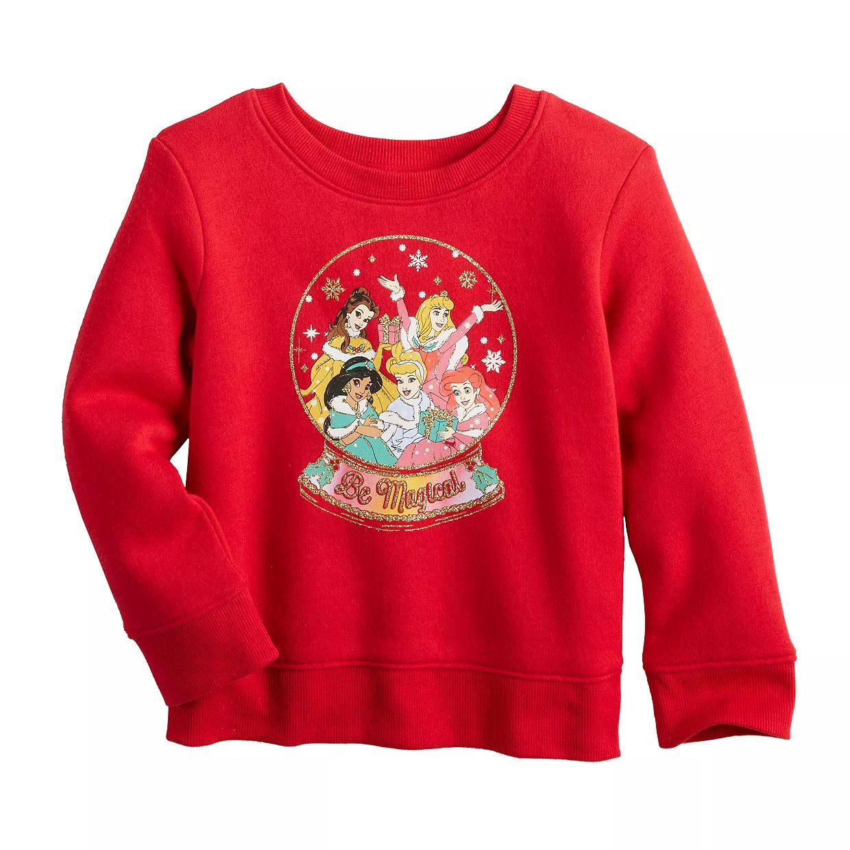 Disney Princess Baby & Toddler Girl Snow Globe Fleece Pullover Sweater by Jumping Beans® | Kohl's
