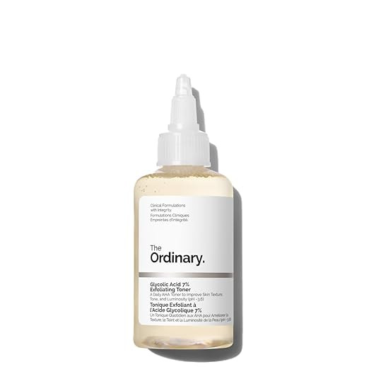 The Ordinary Glycolic Acid 7% Exfoliating Toner, Brightening and Smoothing Daily Toner for More E... | Amazon (US)
