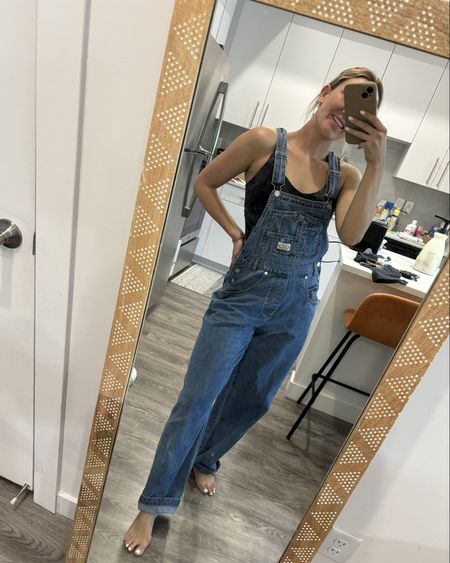 My fav overalls this summer! I actually just cut them into shorts and I might like them even more!🫢