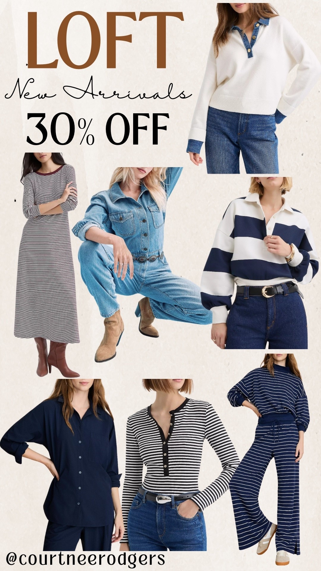 Loft new arrivals 30% OFF 🔆

Loft, spring outfits, stripes, new arrivals 

#LTKFindsUnder100 #LTKPetite #LTKdayinmylife