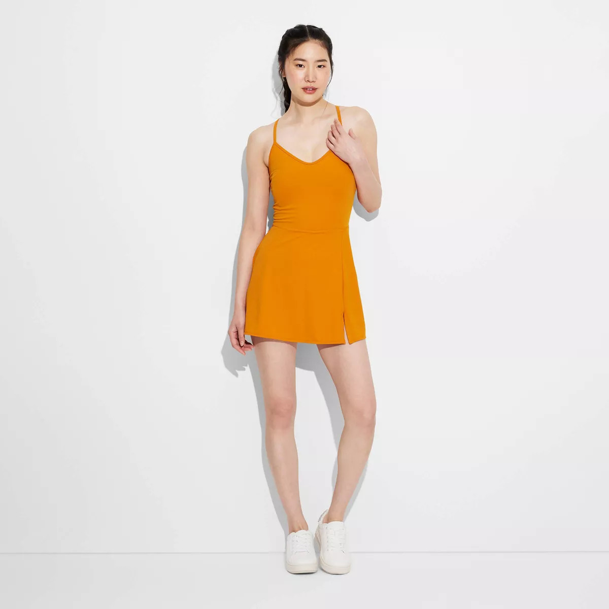Women's Game Day Strappy Active Dress - JoyLab™ Dark Orange L | Target