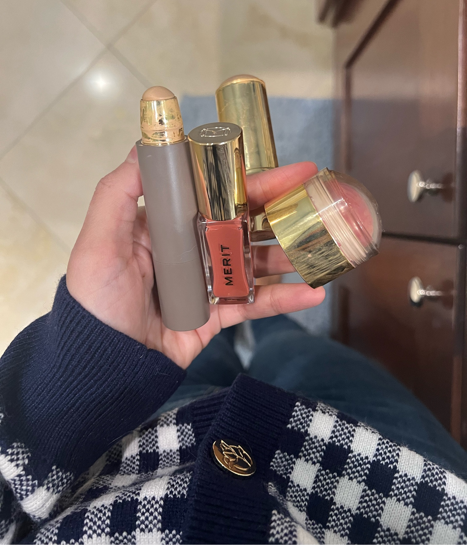 Merit is 20% off right now!! I own and love the complexion stick (bisque), blush (cheeky), bronzer (clay), and lip oil (pink beet)! All would make great gifts too!

#LTKCyberweek #LTKGiftGuide #LTKHoliday