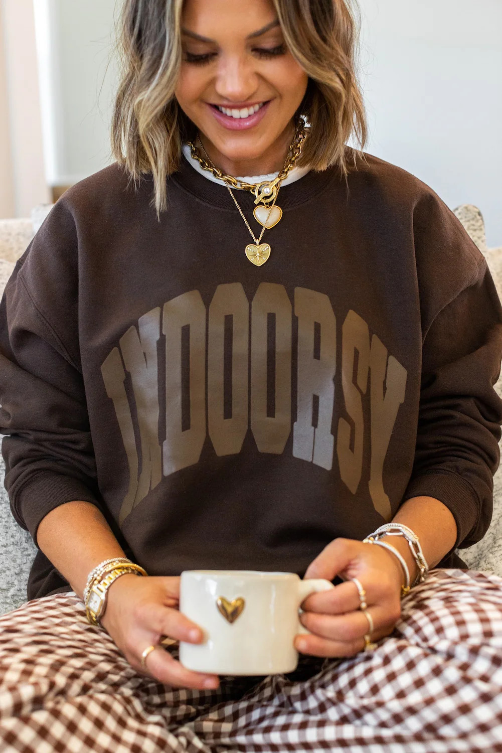 UM X @livinwithMB PUFF 'Indoorsy' Crewneck | United Monograms