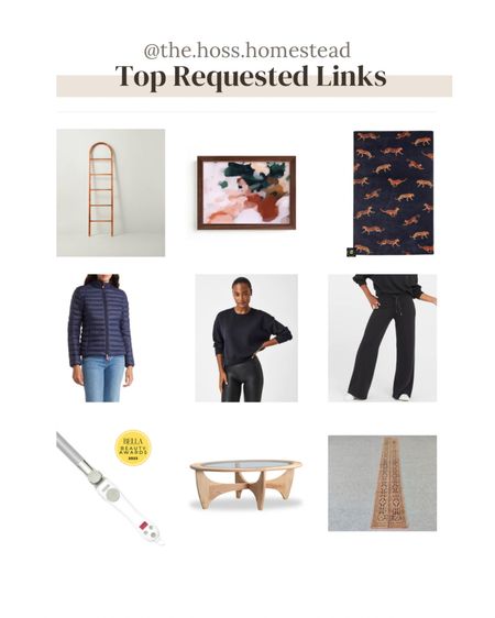 Top requested links from the last few weeks! 

Home Decor | Lounge Wear | Beauty Products | Hair care | Rugs | Art