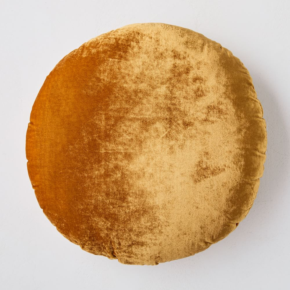 Round Lush Velvet Kids Pillows | West Elm (US)