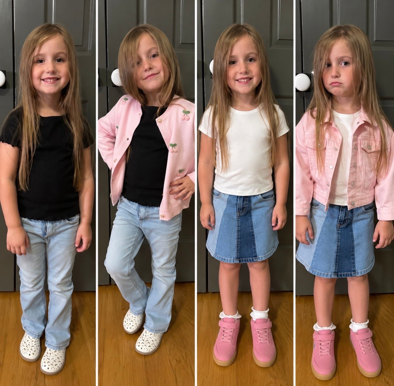 Four looks, one little fashionista. From everyday basics to the cutest layered looks, these outfits are perfect for mixing, matching, and transitioning into fall. Which look is your favorite — 1, 2, 3, or 4? 

Shop her looks here!

#LTKkids #LTKootd #LTKSeasonal

#LTKKids #LTKTravel #LTKBaby