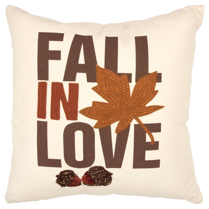 "Fall In Love" Filled Throw Pillow - Rizzy Home | Target