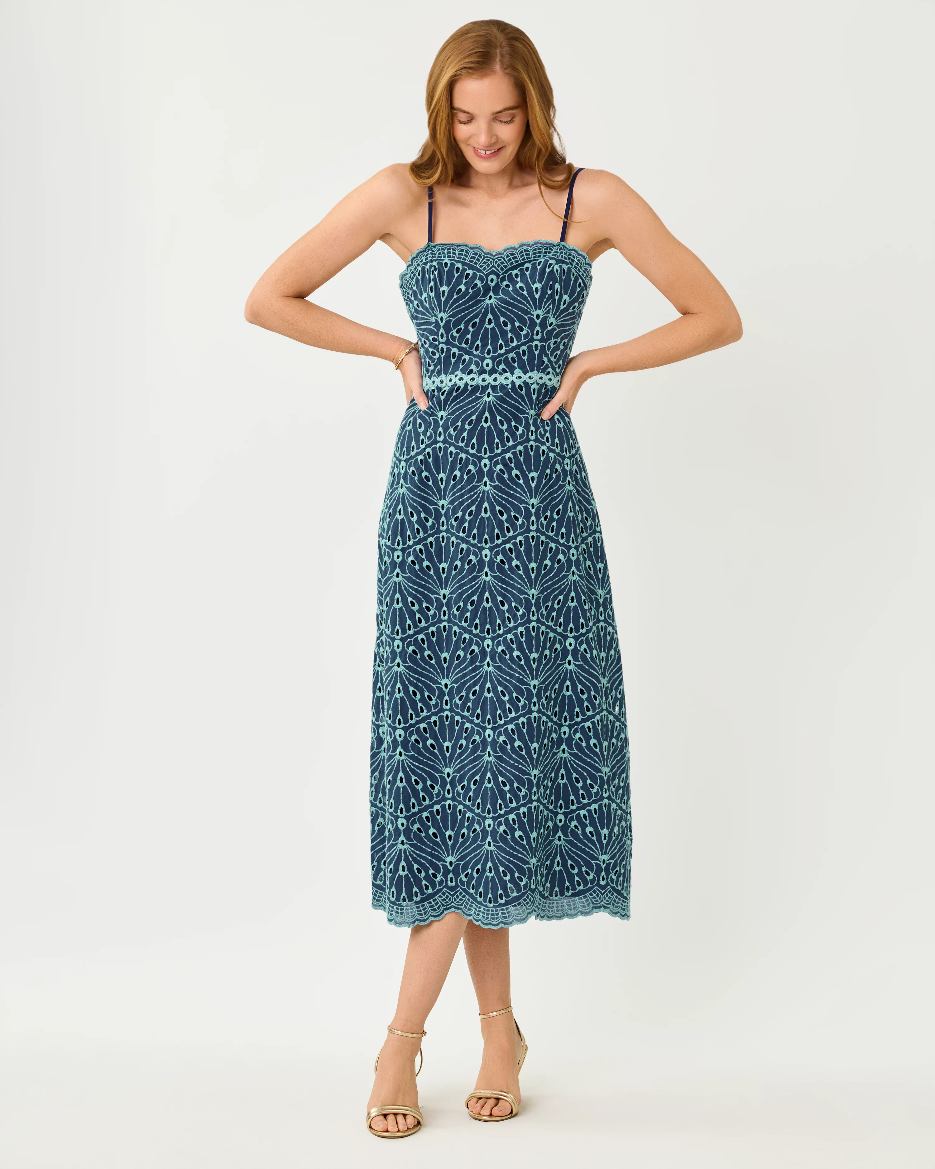 Arlin Eyelet Midi Dress | Lilly Pulitzer
