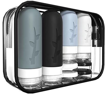 18pack Travel Bottles for Toiletries,TSA Approved Silicone Travel size Containers for Toiletries,... | Amazon (US)