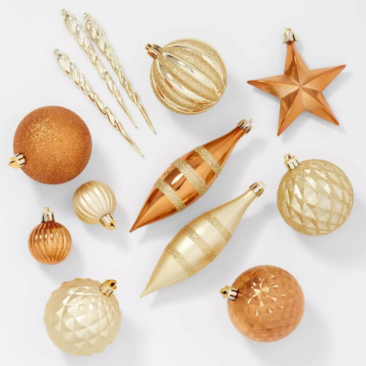 40ct Plastic Star Christmas Tree Ornament Set - Wondershop™ | Target
