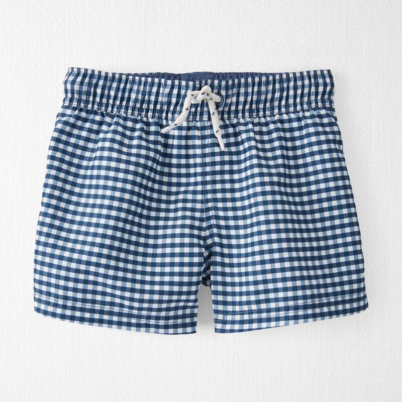 Recycled Gingham Swim Trunks | Carter's
