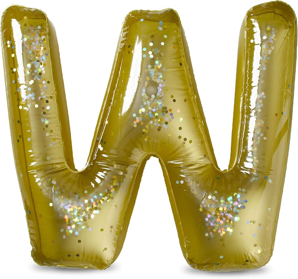 Pool Party Decorations Inflatable Pool Floats Single Letter by Spell Party – Large 20” Gold A... | Amazon (US)