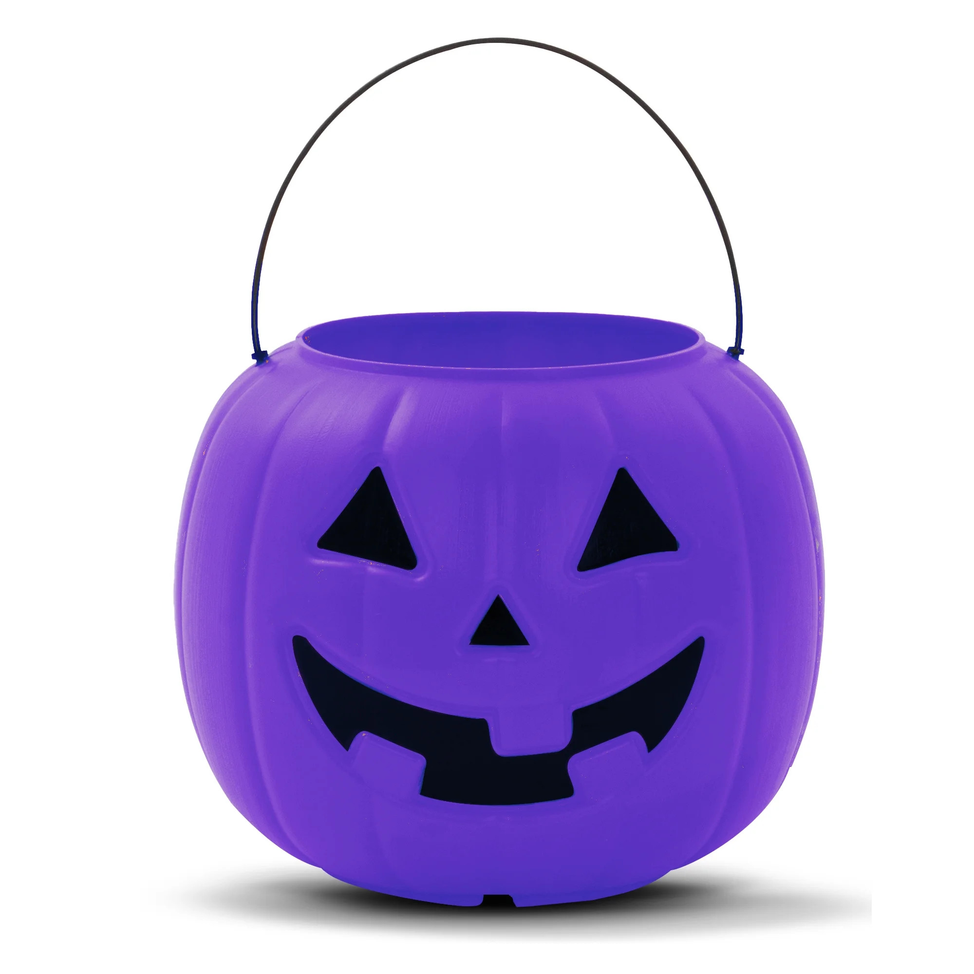 8" Pumpkin Pail, Purple, Halloween Treat Bucket, Summer Frights by Way To Celebrate | Walmart (US)