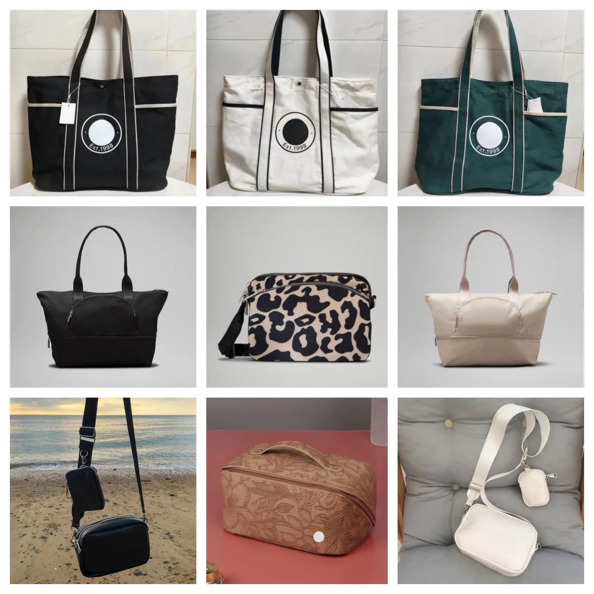 Save Big on Bulk Large Canvas Shoulder Bag Outdoor Bags Large Capacity Canvas Bag Nylon Handbags ... | DHGate