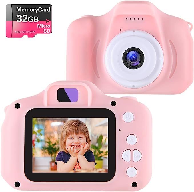 NINE CUBE Kids Camera Digital Camera for 3-8 Year Old Girls,Toddler Toys Video Recorder 1080P 2 I... | Amazon (US)