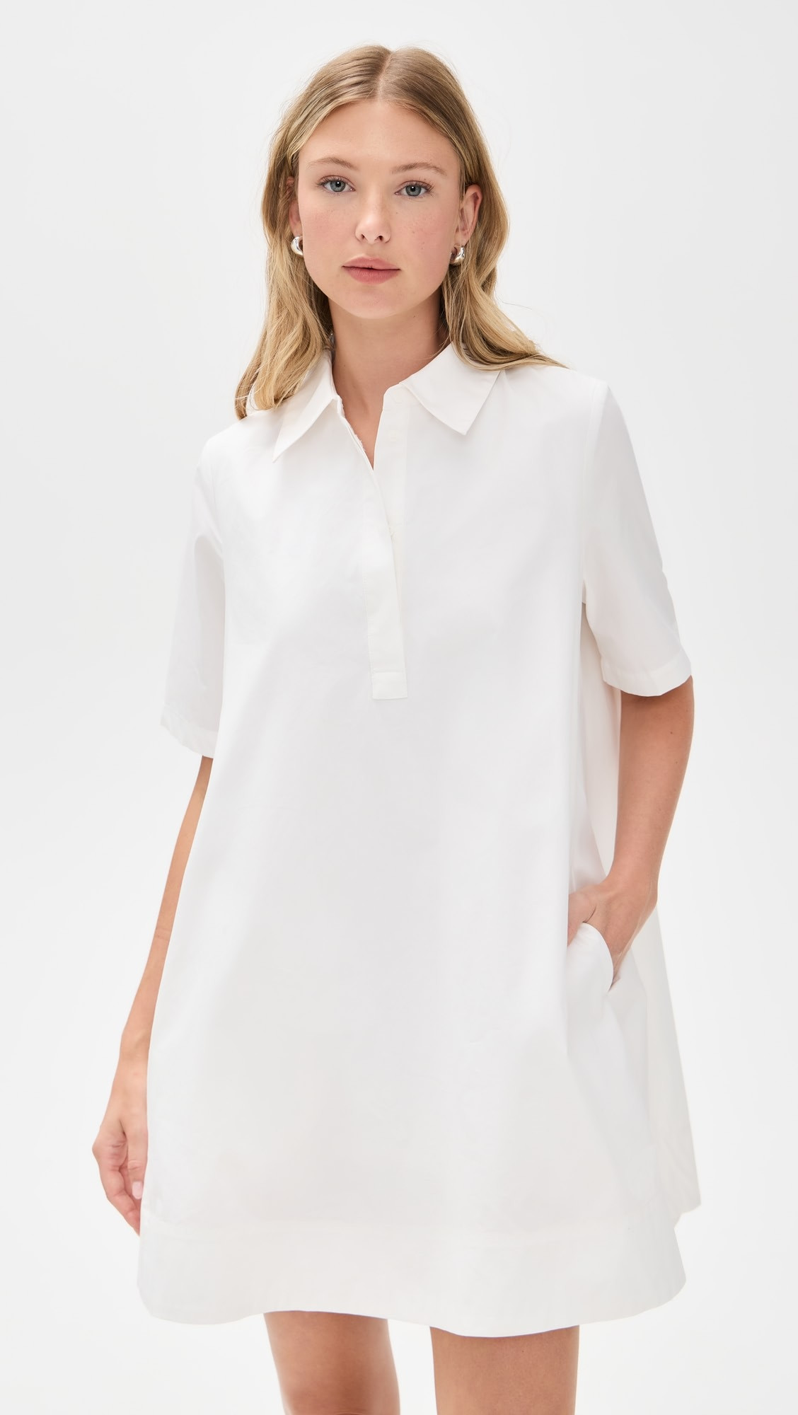 A-line Short Sleeve Shirt Dress | Shopbop