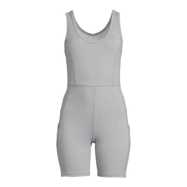 No Boundaries Juniors Sleeveless Scoop Neck Knit Romper, Sizes XS-XXXL | Walmart (US)