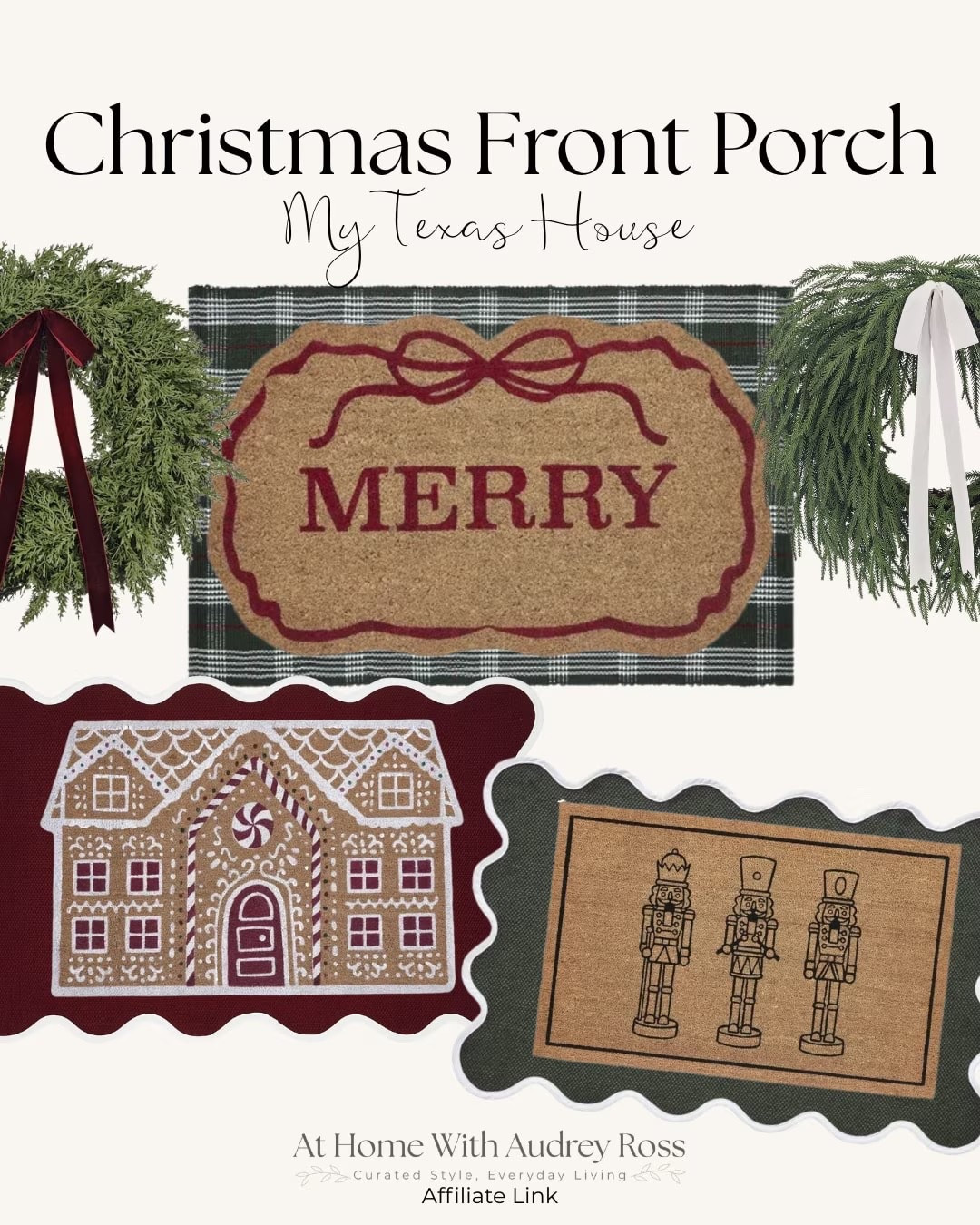 Create the most magical front porch for Christmas with these gorgeous door mats and layering rugs from My Texas House! @Walmart

#LTKSeasonal #LTKHome