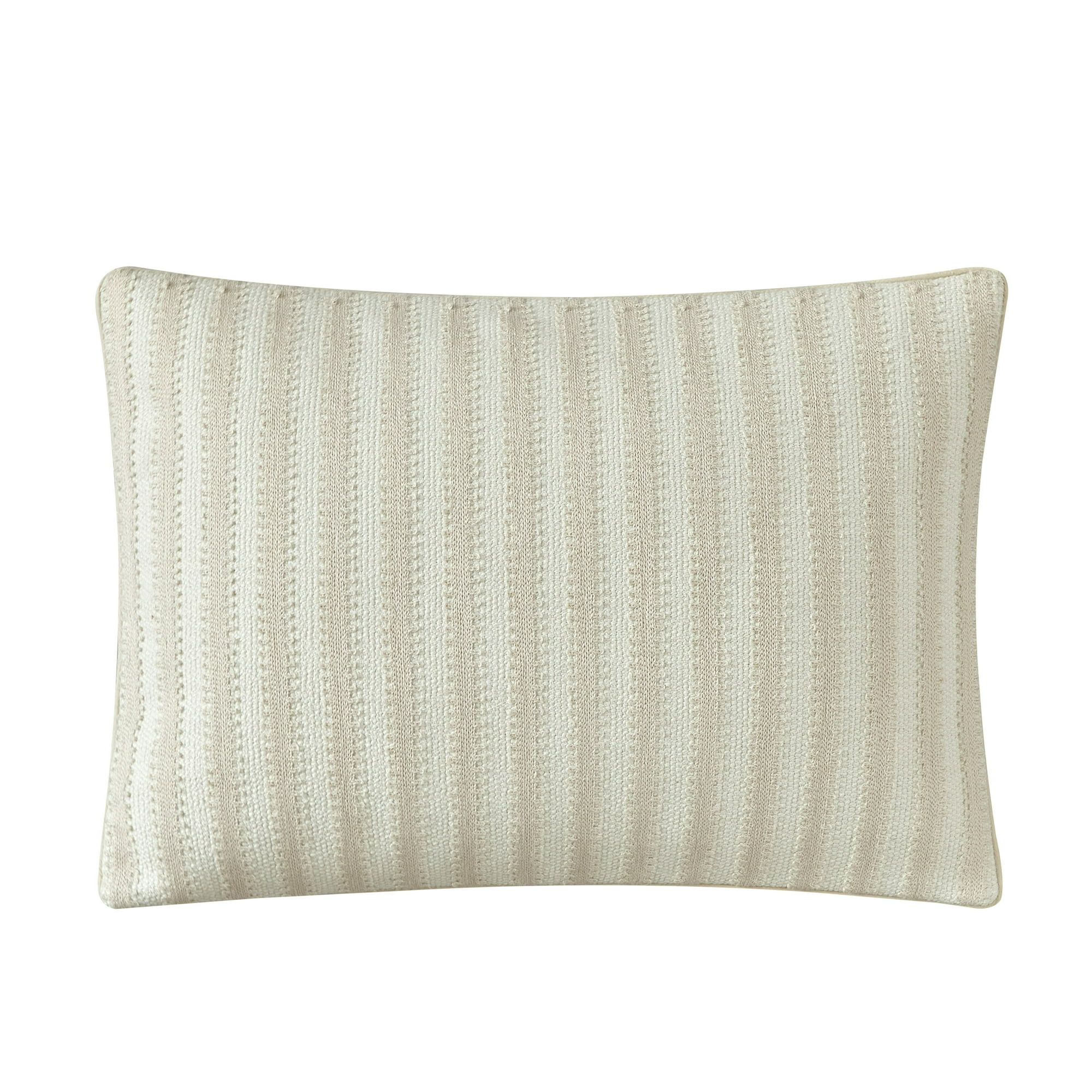 Mainstays by Becky G. & Alejandra Oblong Decorative Pillow, Beige Cabana Stripe, 14" x 20" | Walmart (US)