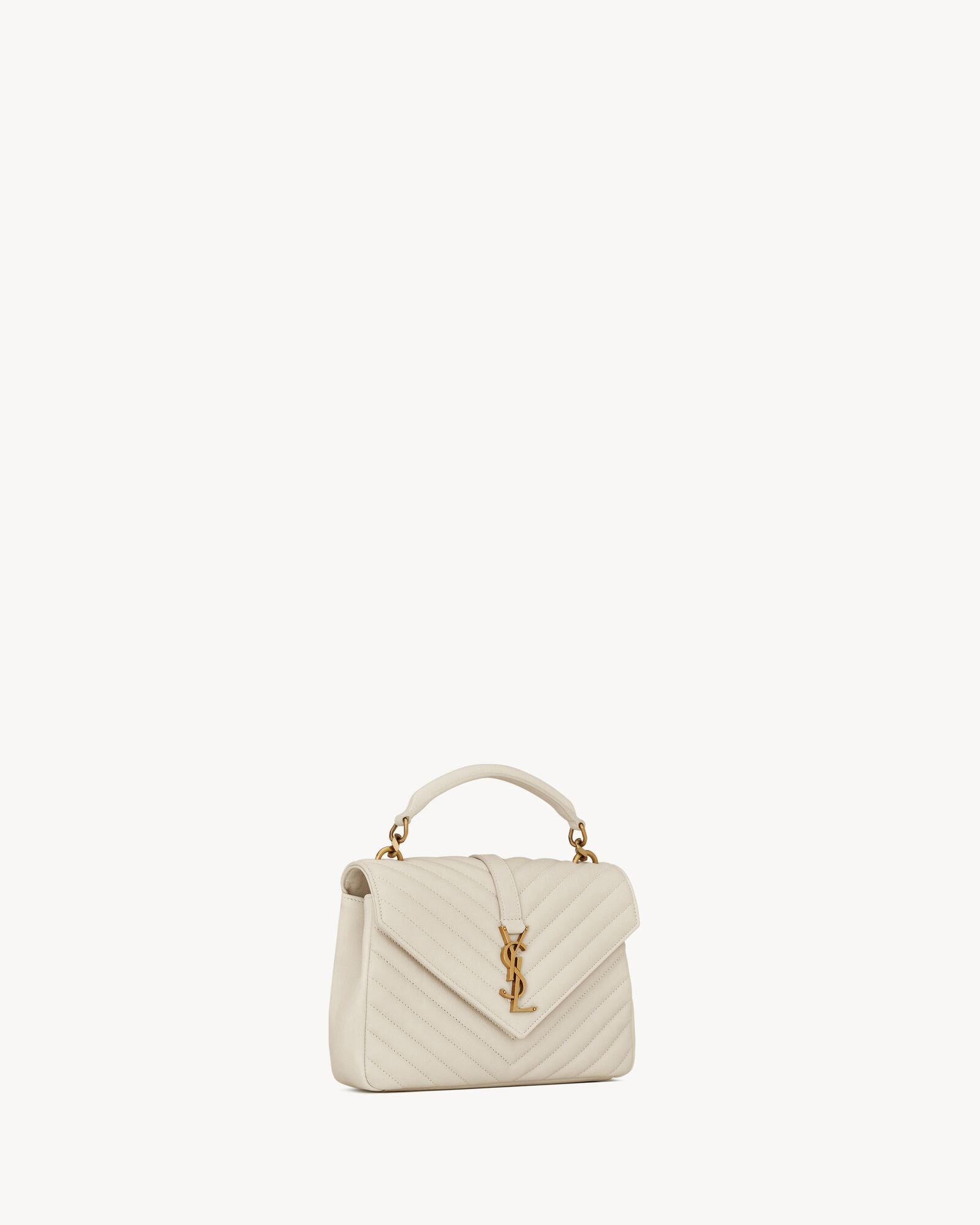 college medium chain bag in quilted leather | Saint Laurent Inc. (Global)