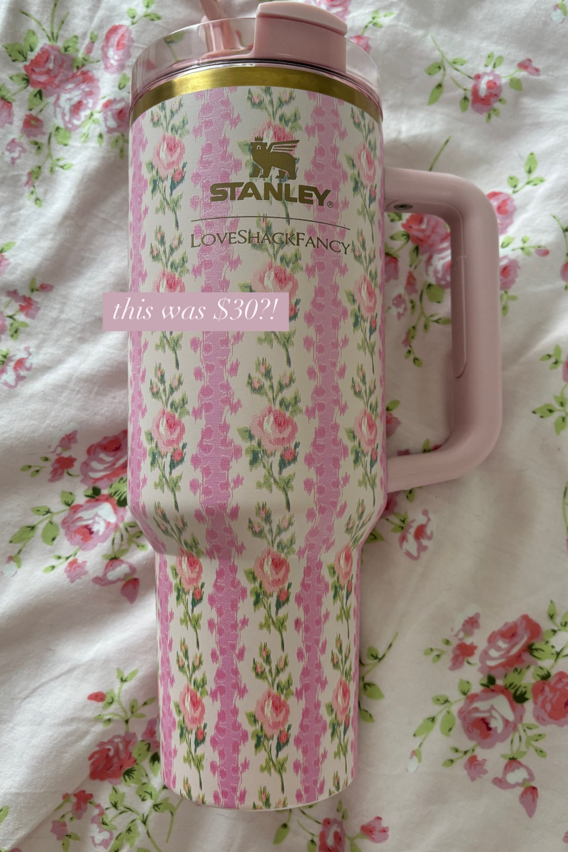 i’m obsessed with this loveshackfancy x stanley water bottle look a like! 🩷🤍 so worth it!

shabby chic, spring, floral

#LTKFindsUnder50 #LTKSeasonal #LTKSaleAlert