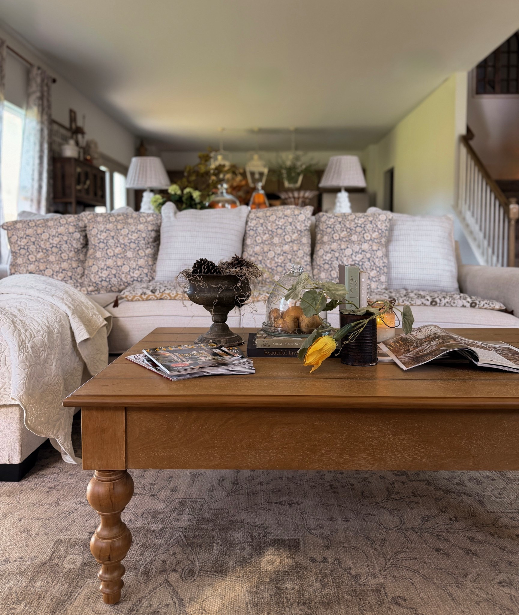 A cozy autumn living room reveal but also sharing my every day pieces that bring this cozy room to life. 🫶🏼

#LTKHome