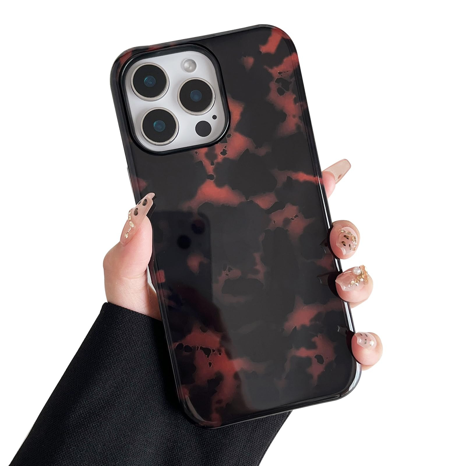 Compatible with iPhone 14 Pro Max Case, Classic Brown Print Leopard Tortoise Shell Retro Amber, S... | Amazon (US)