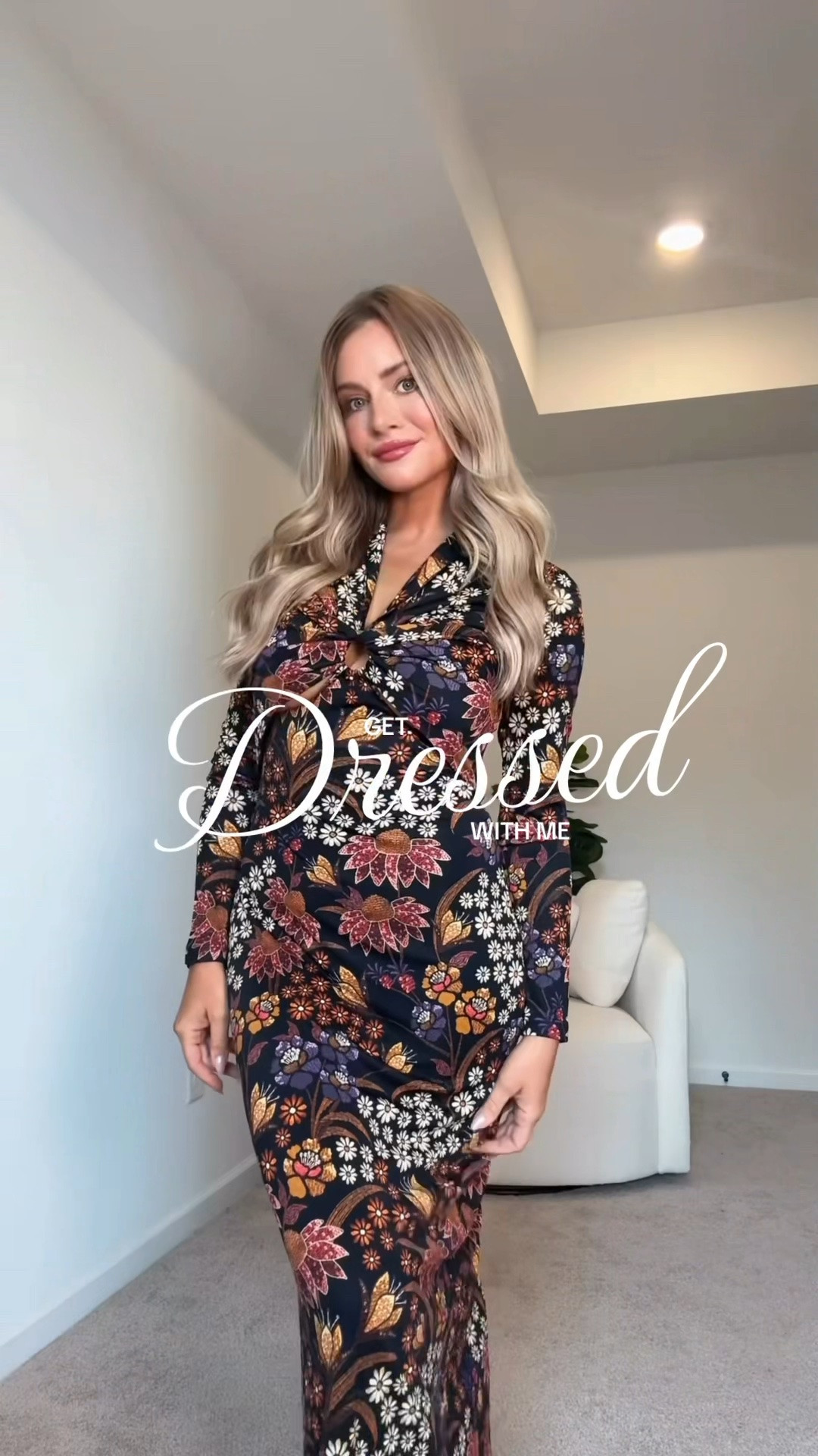 Get dressed with me—early fall edition 🍁🖤 wearing XS in this Farm Rio maxi dress

#LTKdayinmylife #LTKootd #LTKgrwm