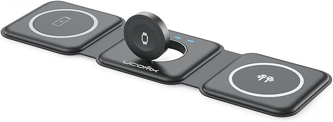 Amazon.com: UCOMX Nano 3 in 1 Wireless Charger,Magnetic Foldable 3 in 1 Charging Station,Fast Wir... | Amazon (US)